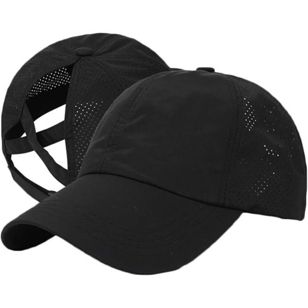 Stylish Ponytail Baseball Cap - Women's Criss Cross Design